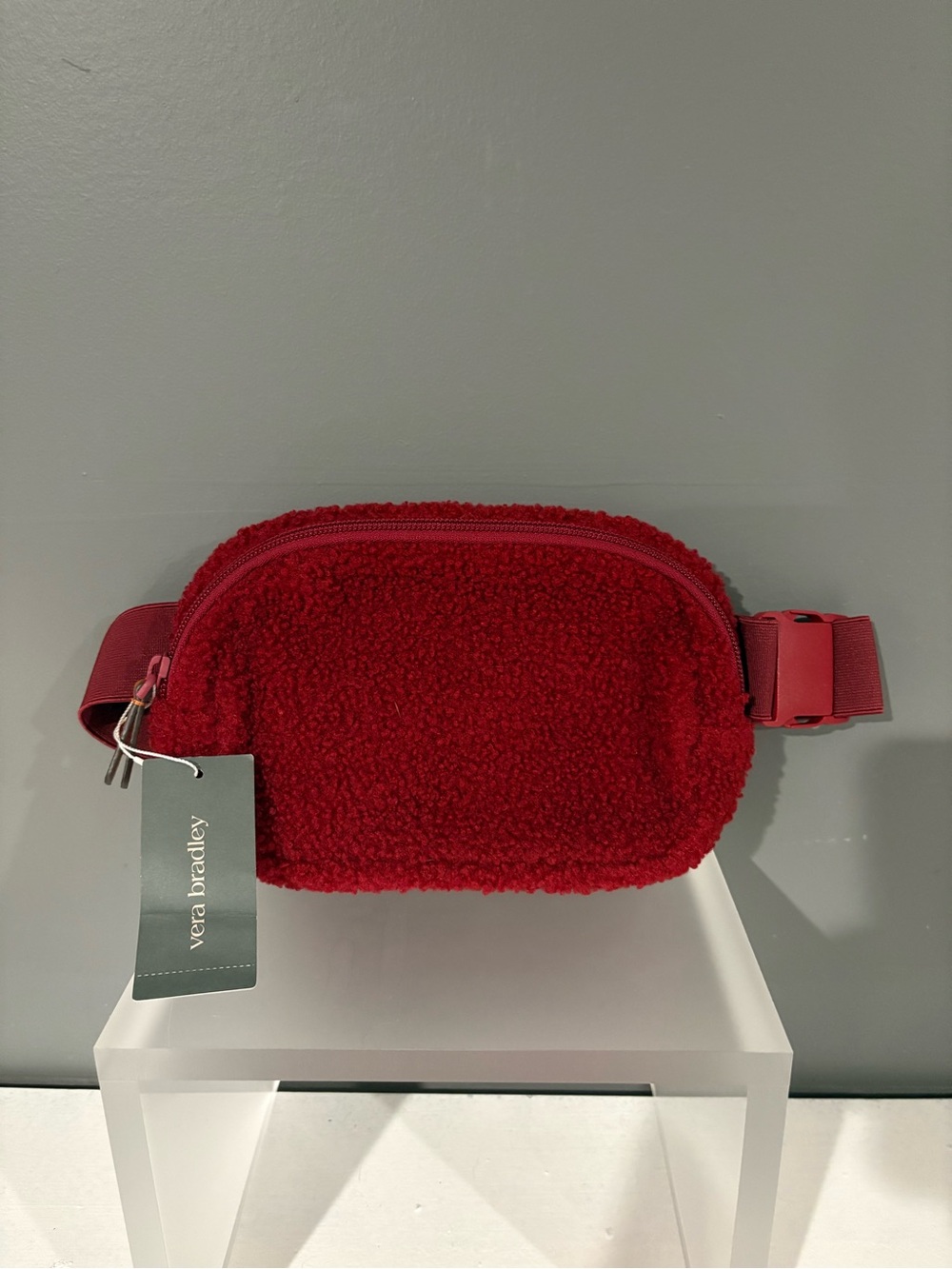 Vera Bradley Red Sherpa Belt Bag